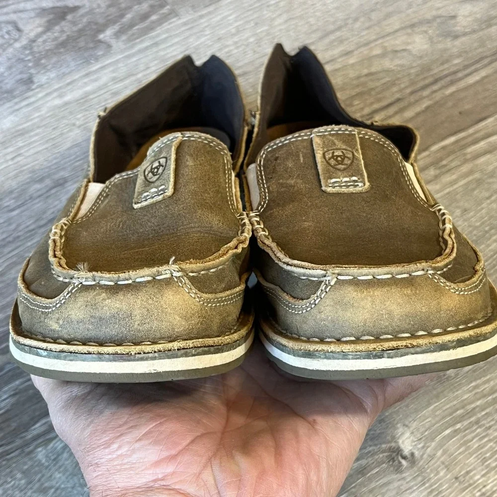 Ariat Cruiser Slip On Shoes Brown Bomber Leather Womens 9 UK‎ 6.5 EU 40